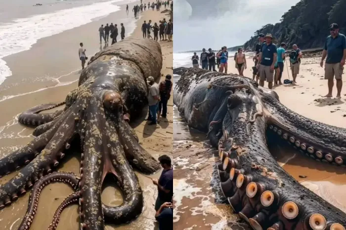 HOT: THE KRAKEN EMERGES IN INDONESIA A giant octopus goes viral on social media. Could it be real?