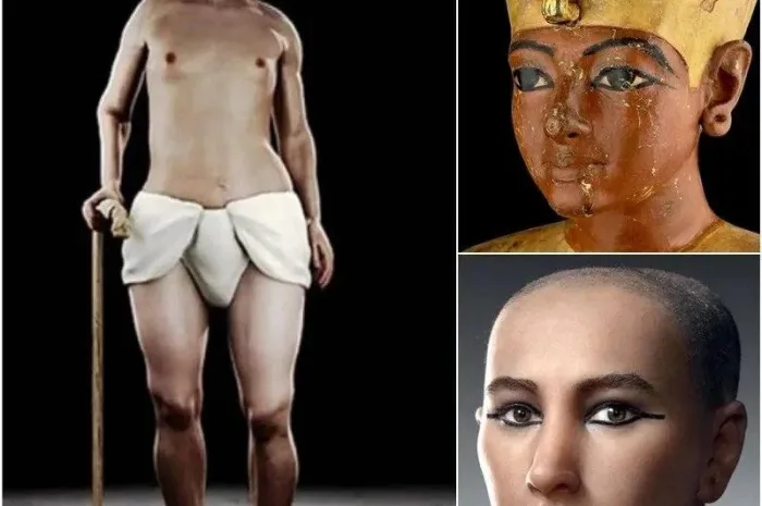 The REAL face of King Tut: The pharaoh had feminine hips, clubfoot, and protruding teeth according to the ‘virtual autopsy,’ which also revealed that his parents were brother and sister.