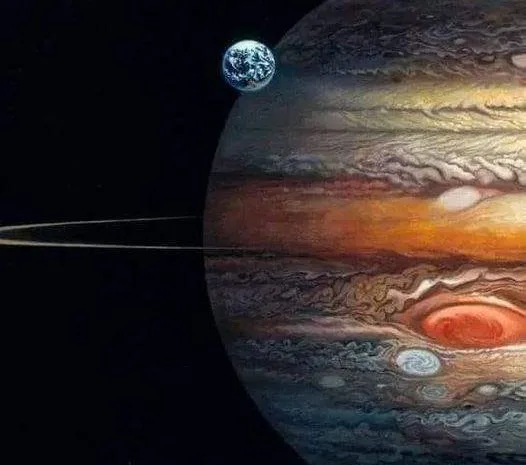 How large is Jupiter compared to Earth?