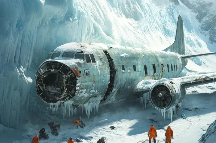 Breaking news: Does a plane wrapped in ice for centuries reveal lost science?