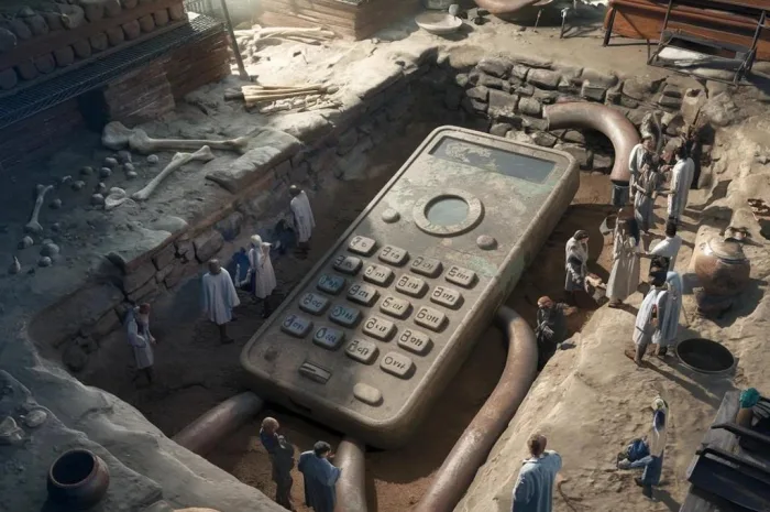 Shocking Discovery: Giant Mobile Phone Found in King Goliath’s Tomb