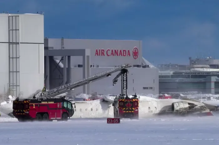 Delta plane crashes, overturns in Toronto; all survive, officials say