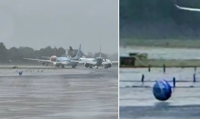 Spherical UFO Lands at Manchester Airport, Sparking Global Frenzy